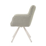 Livingfurn - Eetkamerstoel Tori Sand - Naturel - Set van 2