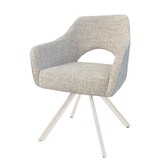 Livingfurn - Eetkamerstoel Helen Sand - Naturel - Set van 2