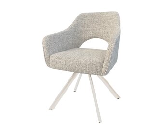 Livingfurn - Eetkamerstoel Helen Sand - Naturel - Set van 2