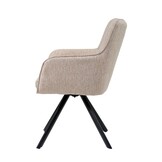 Livingfurn - Eetkamerstoel Tori Salmon - Roze - Set van 2