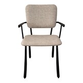 Brix - Eetkamerstoel Finn Sand - Zwart - Set van 2