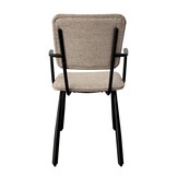 Brix - Eetkamerstoel Finn Sand - Zwart - Set van 2