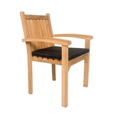 Livingfurn - Tuinstoel Marco - Bruin - Teakhout