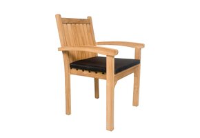 Livingfurn - Tuinstoel Marco - Bruin - Teakhout