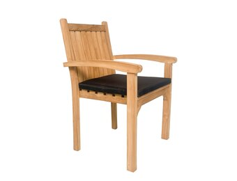 Livingfurn - Tuinstoel Marco - Bruin - Teakhout