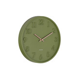 Karlsson - Wandklok Calma - Army green