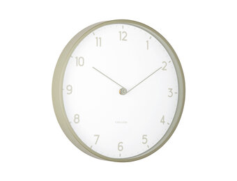 Karlsson - Wandklok Sencillez - Tea green- Ø30cm