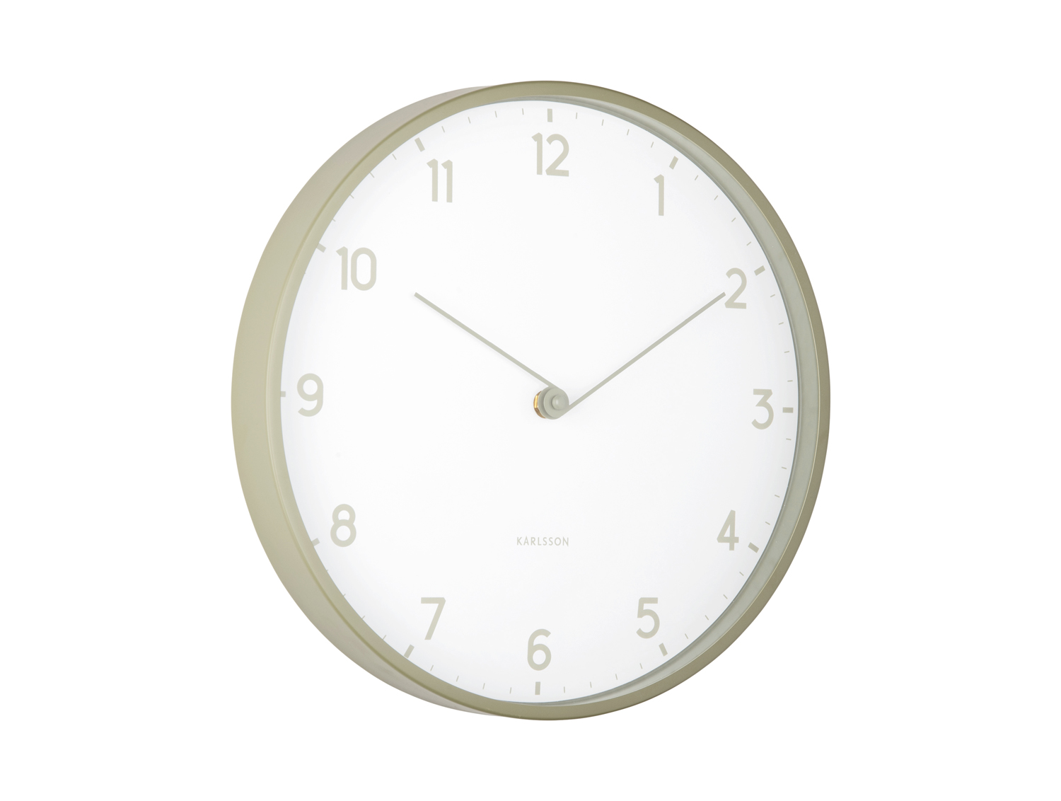 Karlsson - Wandklok Sencillez - Tea green- Ø30cm