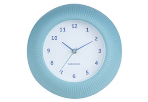 Karlsson - Wandklok Tender Rib - Mistige blauw- Ø25cm