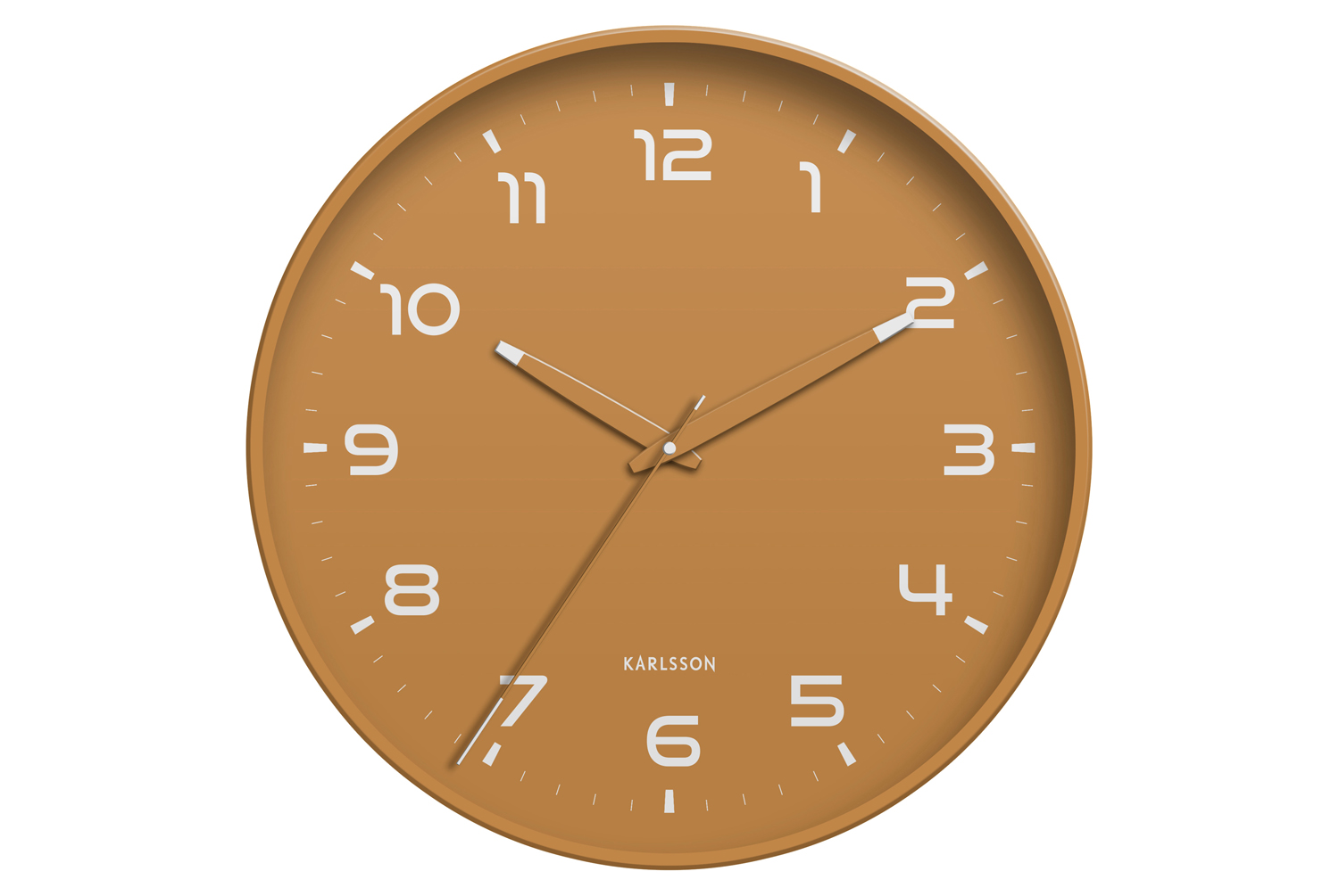 Karlsson - Wandklok Orgullo - Okergeel- Ø40cm