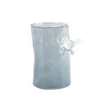 Present Time - Vaas Bird On Branch Small - Mistige blauw