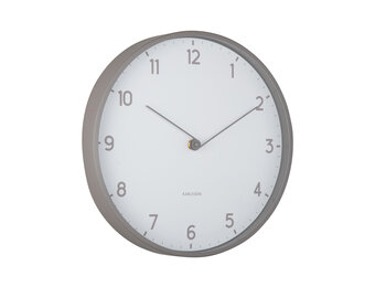 Karlsson - Wandklok Sencillez - Donkergrijs- Ø30cm
