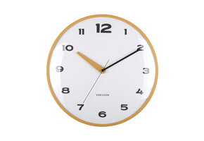 Karlsson - Wandklok Brisk Dome - Okergeel- Ø40cm