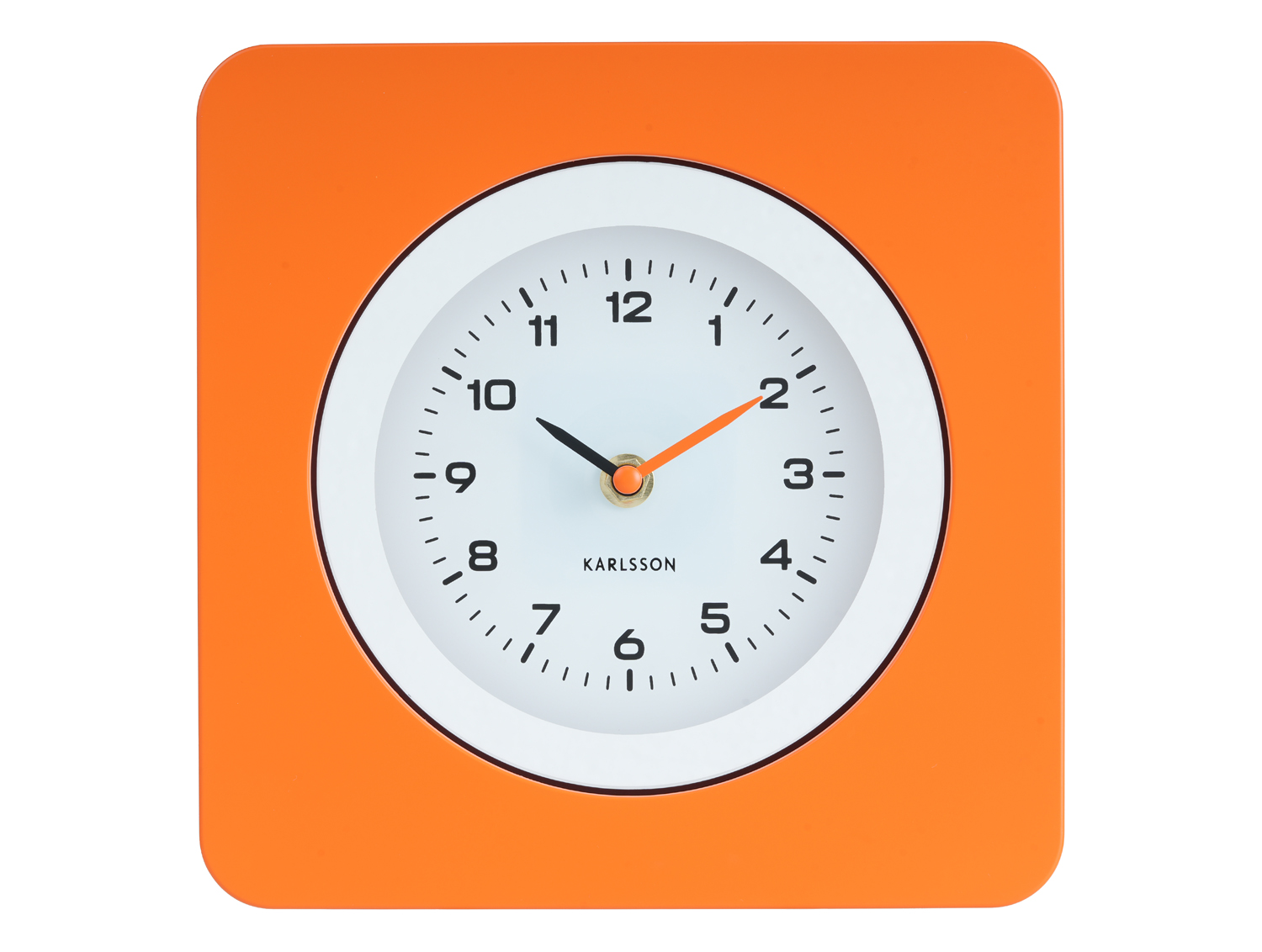 Karlsson - Wandklok New Vintage - Helderoranje- Ø22cm