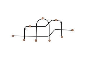Present Time - Coat Rack Maze - Zwart