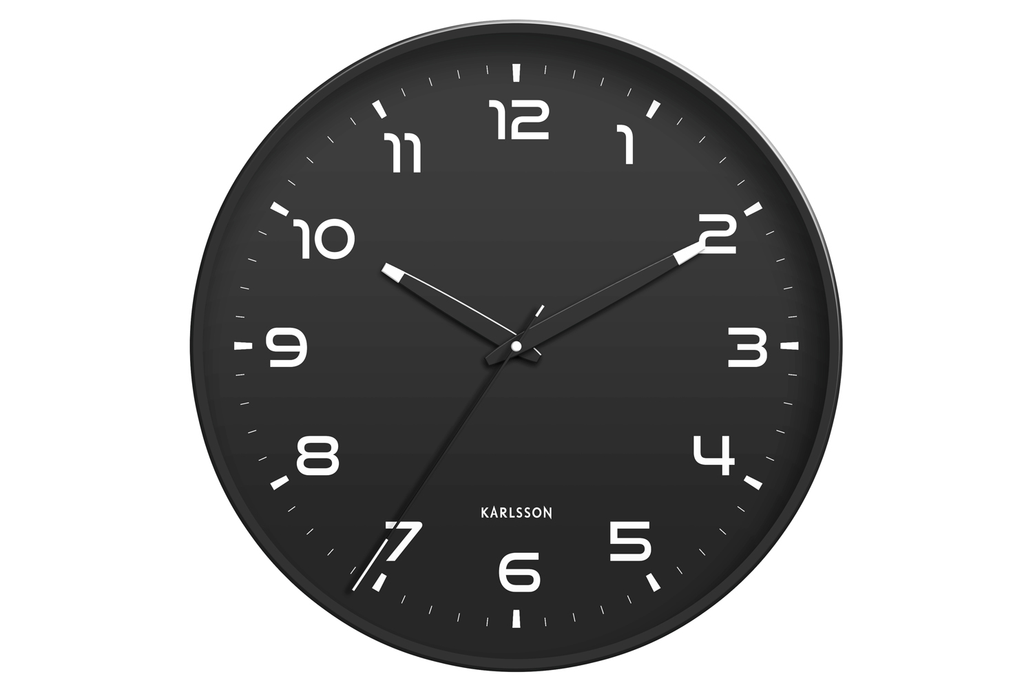 Karlsson - Wandklok Orgullo - Zwart- Ø40cm
