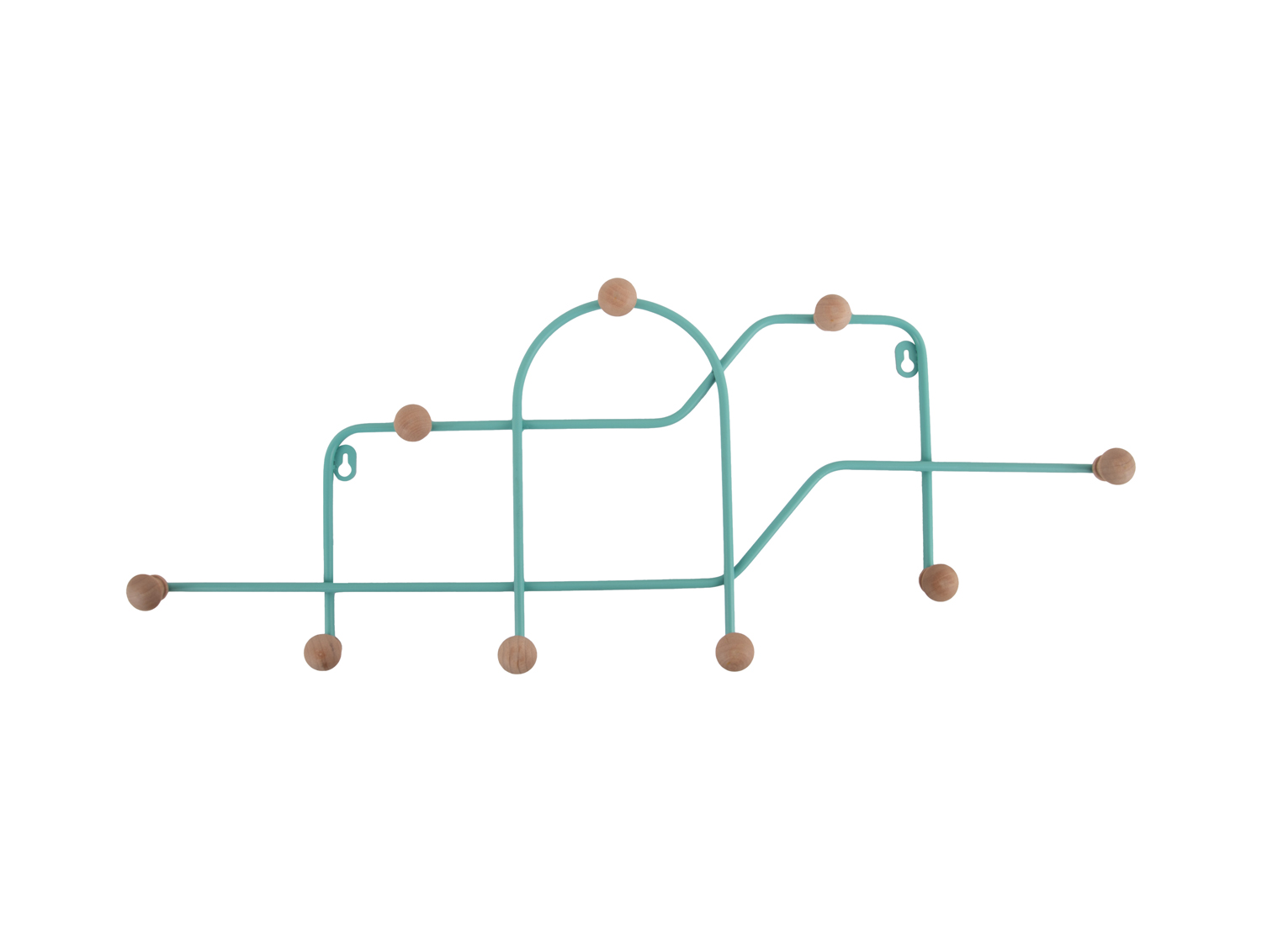 Present Time - Coat Rack Maze - Turquoise blue