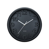 Karlsson - Wandklok Elevated Classic Numbers - Zwart- Ø33,5cm