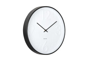 Karlsson - Wandklok Ayuno - Zwart- Ø40cm