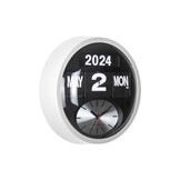 Karlsson - Wandklok Rond Flip - Wit- Ø32,6cm
