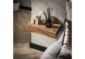 Hoyz Collection - Nachtkastje Set-2 Layer L - Massief Acacia Naturel - Set-2 - 40cm breed