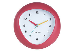 Karlsson - Wandklok Funky Vibes - Scarlet red- Ø25,5cm