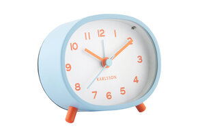 Karlsson - Wekker Cheeky Oval - Zachtblauw
