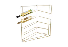 Present Time - Wijnrek Cuadro - Goud