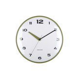 Karlsson - Wandklok Brisk Dome - Army green- Ø40cm