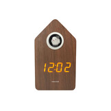 Karlsson - Wekker Cuckoo LED - Dark wood veneer