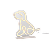 Leitmotiv - Neon Light Sitting Dog - Geel