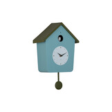 Karlsson - Wandklok Cuckoo Light - Misty blue & army green