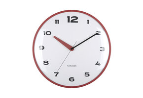 Karlsson - Wandklok Brisk Dome - Rode oker- Ø40cm