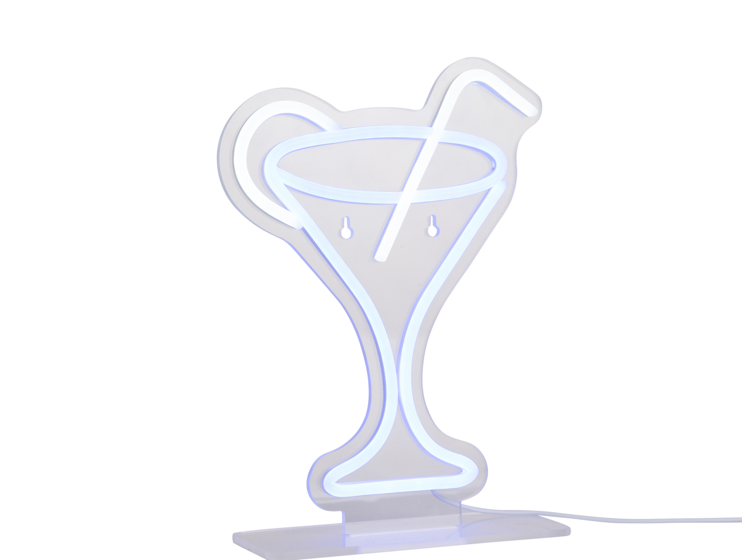 Leitmotiv - Neon Light Coctail w. Straw - Blauw