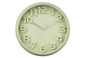 Karlsson - Wandklok Elevated Classic Numbers - Tea green- Ø33,5cm
