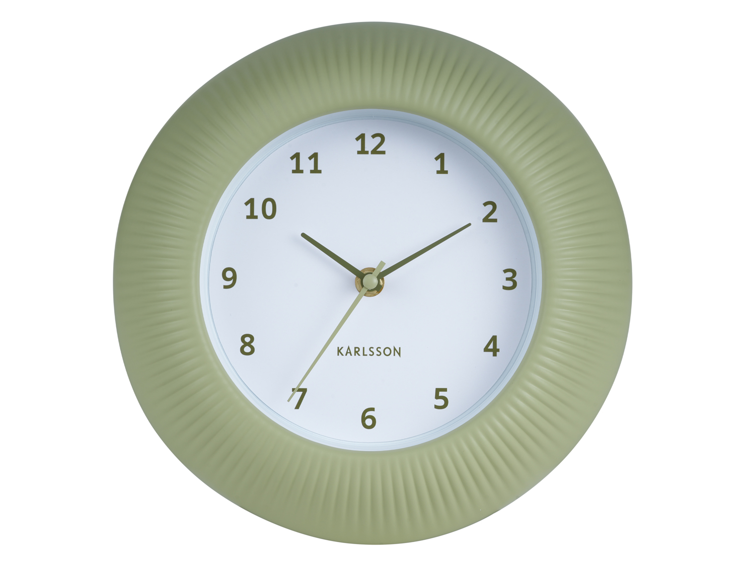 Karlsson - Wandklok Tender Rib - Tea green- Ø25cm