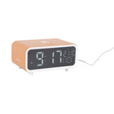 Karlsson - Wekker Chunky LED w. Phone Charger - Okergeel