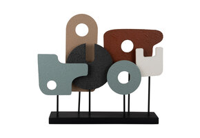 Present Time - Beeld Abstract Art Large - Multicolor