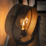 Hoyz Collection - Tafellamp 1L Ring Geperforeerd - Charcoal