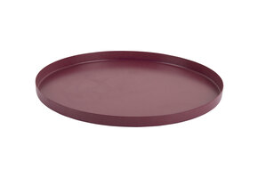 Present Time - Dienblad Servir Rond Extra Small - Dark mauve