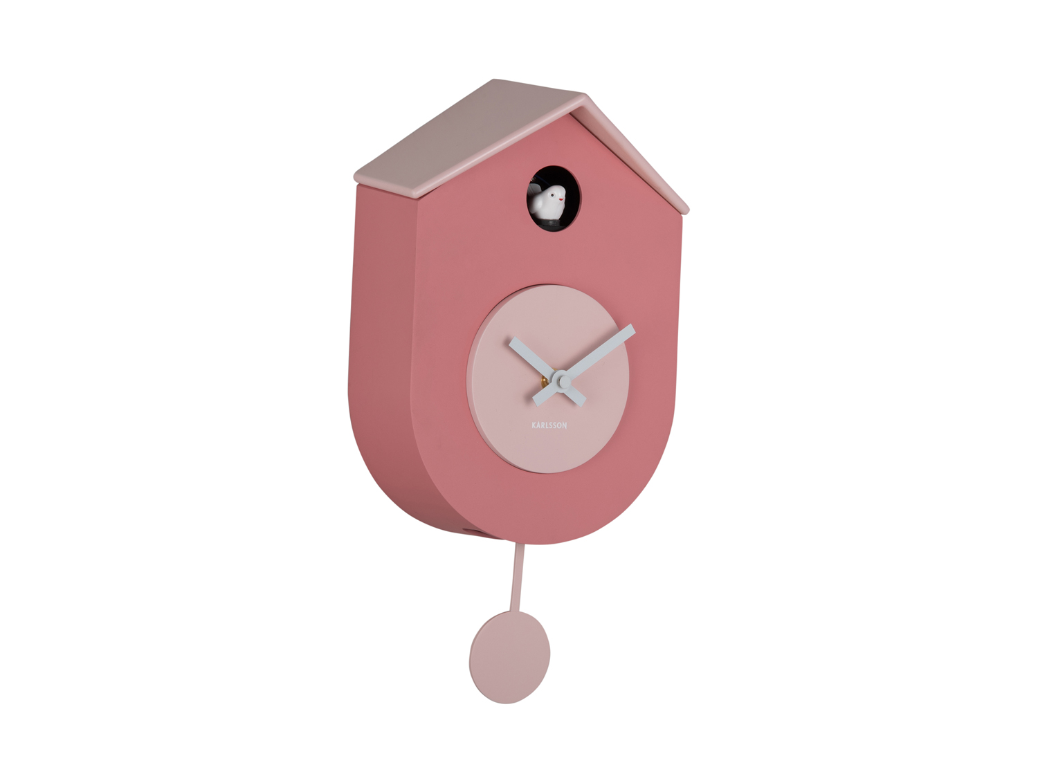 Karlsson - Wandklok Grato Cuckoo - Tan rose & soft pink