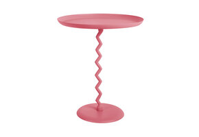 Leitmotiv - Bijzettafel Zig Zag Large - Helderroze
