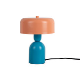 Leitmotiv - Tafellamp Double Funky - Aqua blue & peach orange