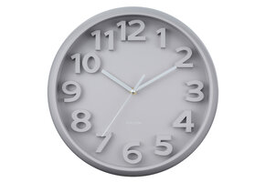 Karlsson - Wandklok Elevated Classic Numbers - Warmgrijs- Ø33,5cm