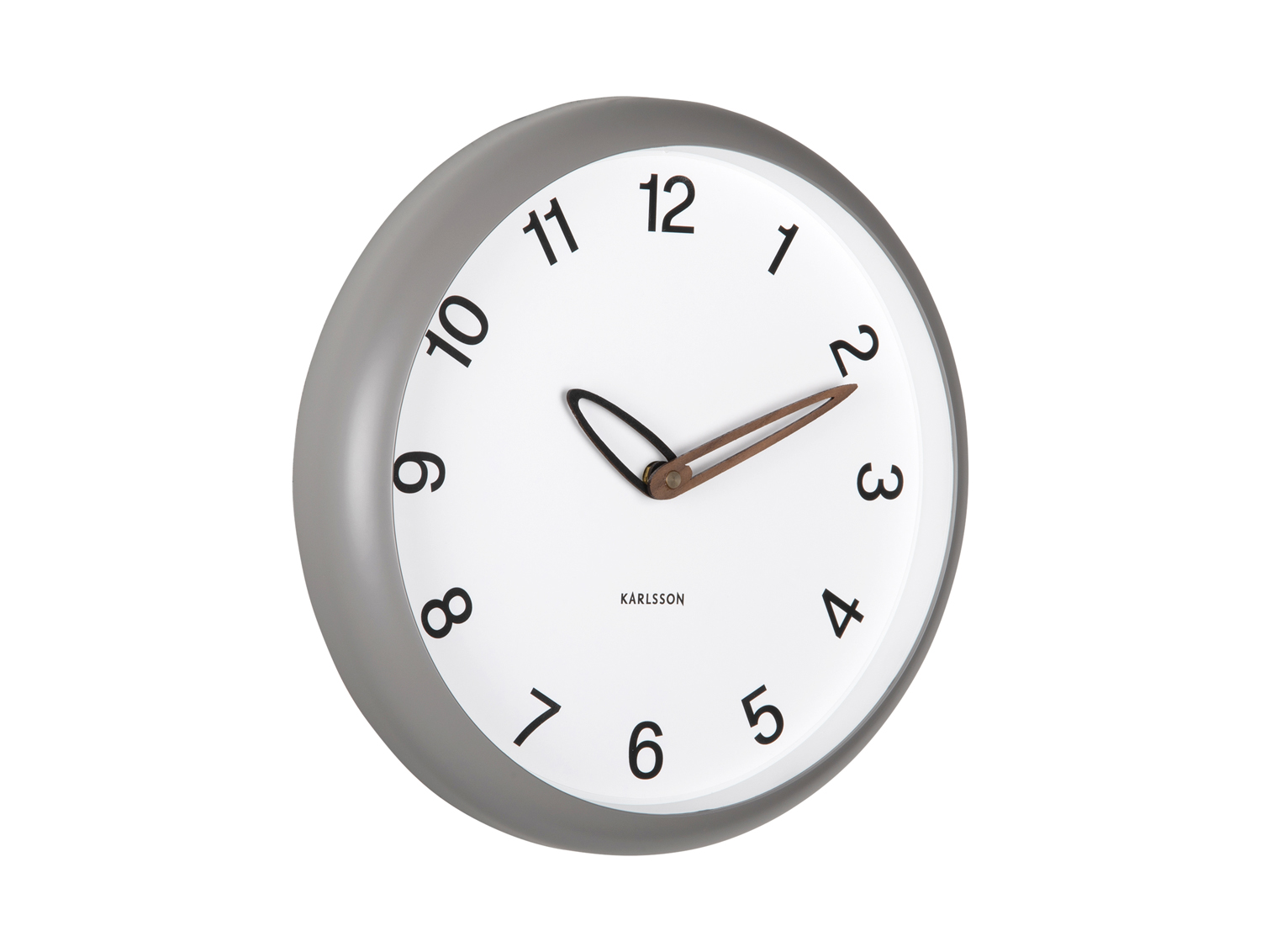Karlsson - Wandklok Bella - Donkergrijs