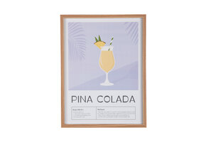 Present Time - Wall Art Pina Colada - Zachtpaars