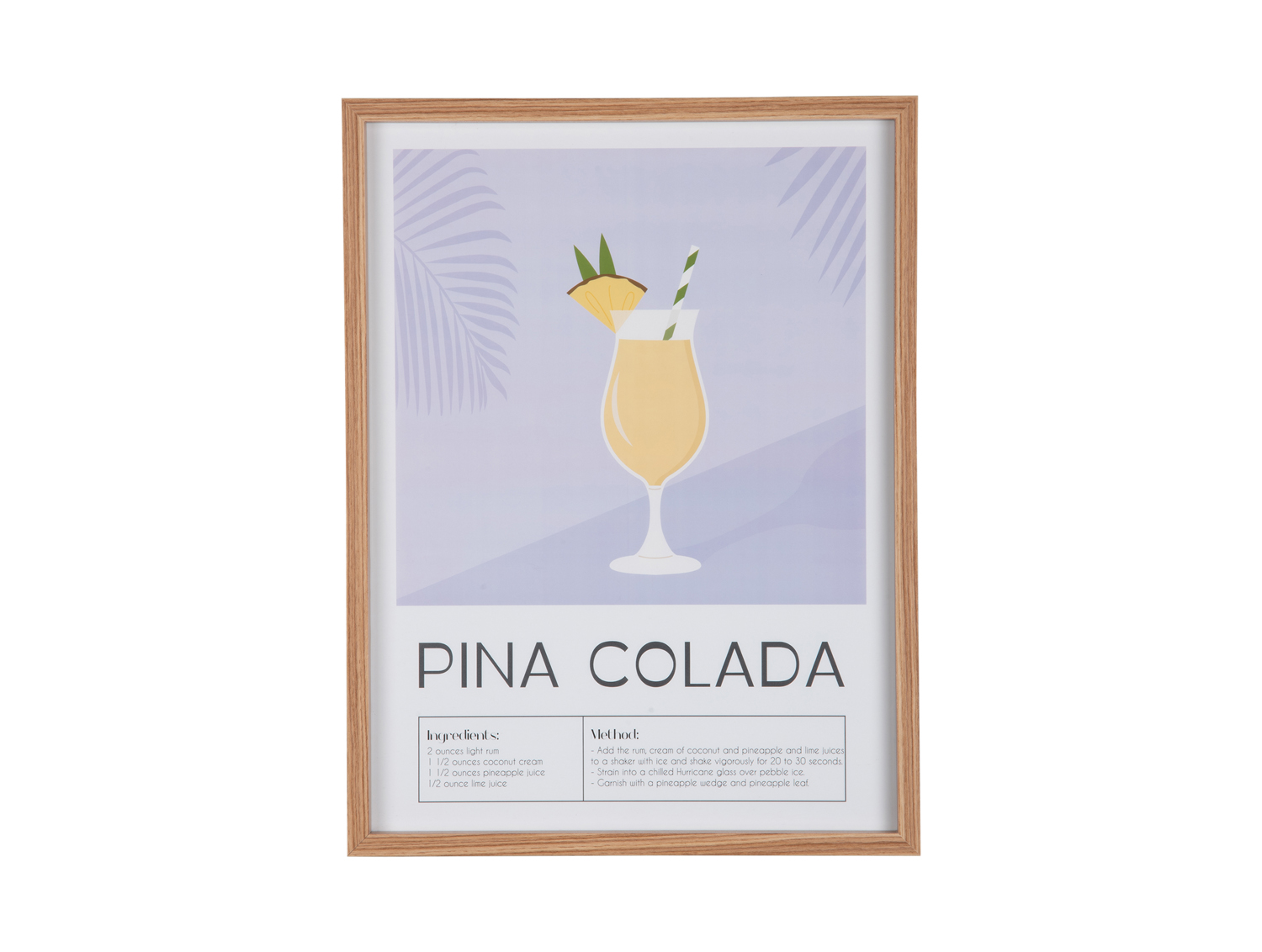 Present Time - Wall Art Pina Colada - Zachtpaars