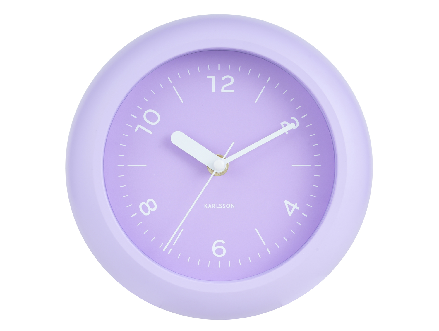 Karlsson - Wandklok Slope - Zachtpaars- Ø20cm