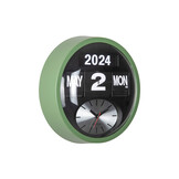 Karlsson - Wandklok Rond Flip - Jungle groen- Ø32,6cm