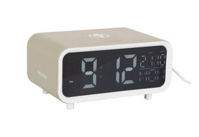 Karlsson - Wekker Chunky LED w. Phone Charger - Tea green